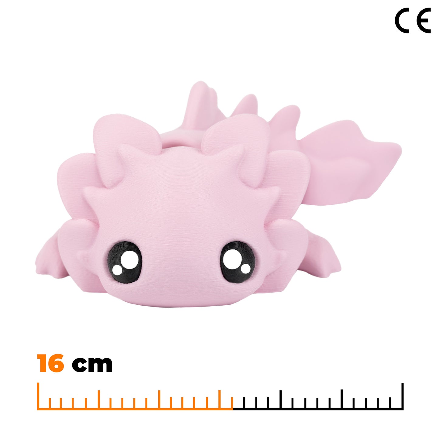 Roztomilý axolotl - Světle růžová