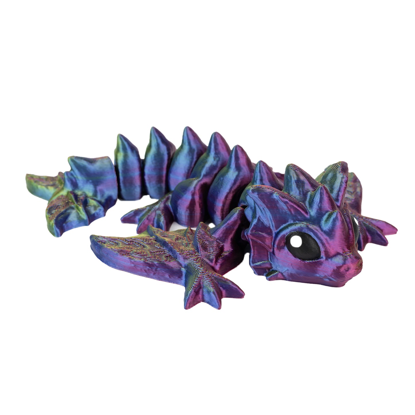 Wyverna - Modro-žluto-fuschiová