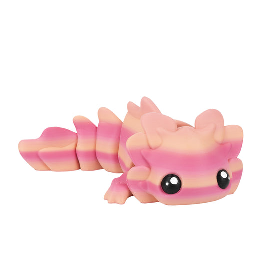 Roztomilý axolotl - Postupná růžová